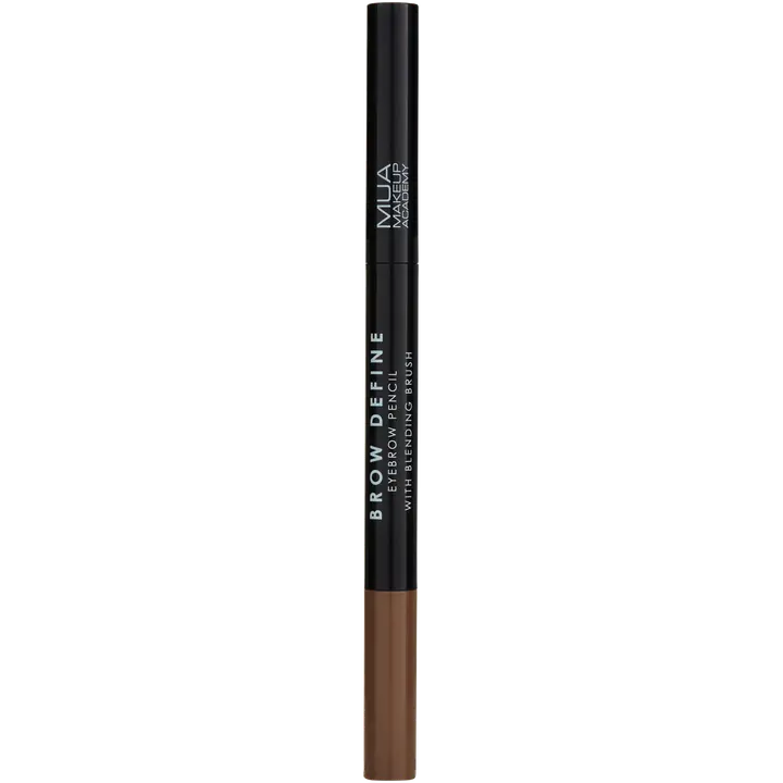 MUA Make Up Academy Brow Define Eyebrow Pencil with Blending Brush Mid Brown kulmakynä