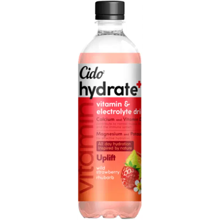 CIDO Hydrate+ Uplift Maasikas-Rabarber jook 600 ml