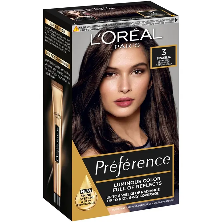 Juuksevärv Loreal Preference 3 Brasilia Dark Brown
