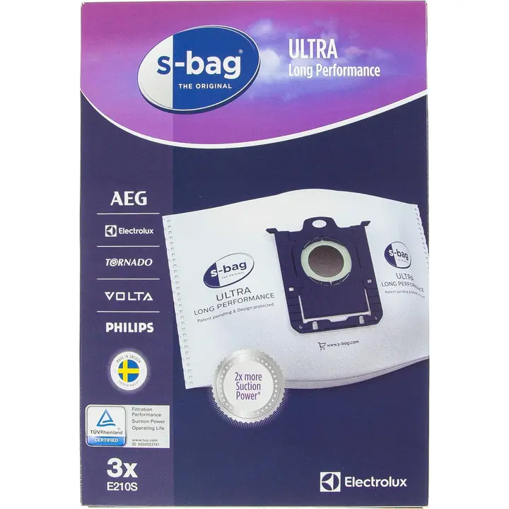 Electrolux pölypussi S-bag Ultra Long Performance E210S 3 kpl