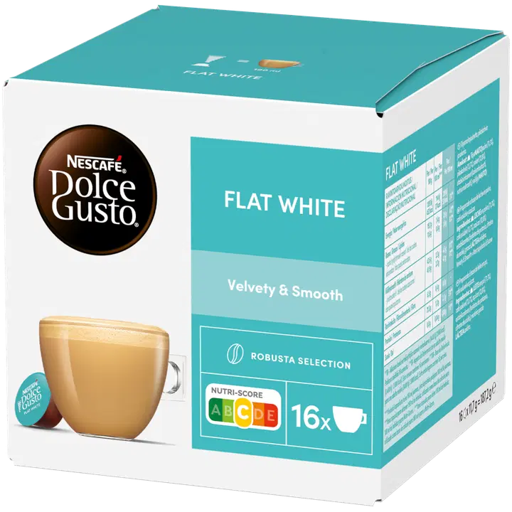 Nescafé Dolce Gusto 16kaps/187,2g Flat white maitokahvikapseli