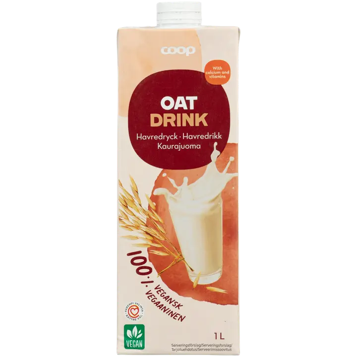 Coop kaurajuoma 1 l