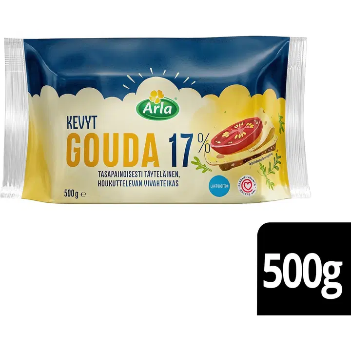 Arla Tolkuttomat Juustot Kaino Gouda 17% 500 g