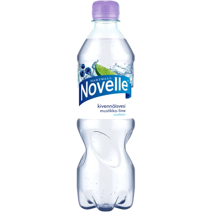 Hartwall Novelle Mustikka-Lime kivennäisvesi 0,5 l