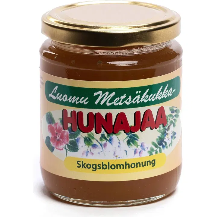 Mesimäen hunaja Metsäkukkahunaja luomu 330 g