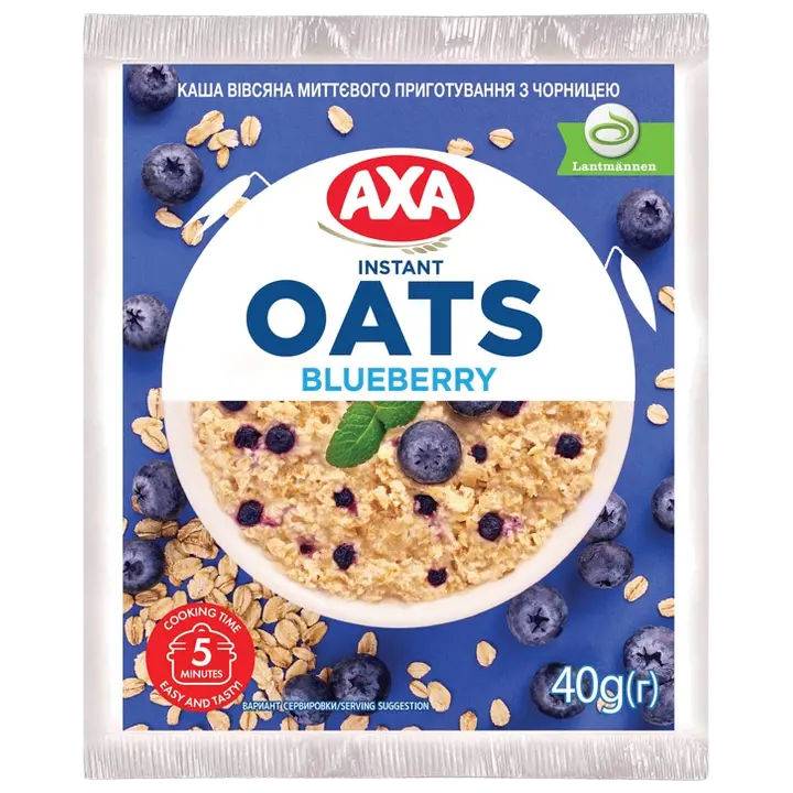 Axa kiirkaerahelbepuder mustika 40 g