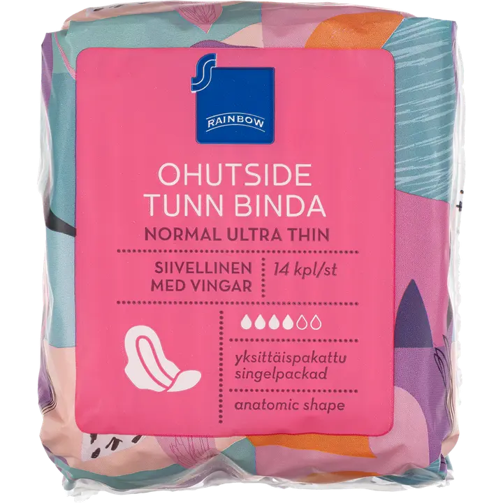 Rainbow ohutside normaali 14 kpl siivellinen