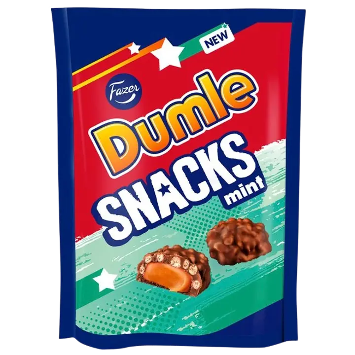 Fazer DUMLE Snacks Mint kommikott 100g