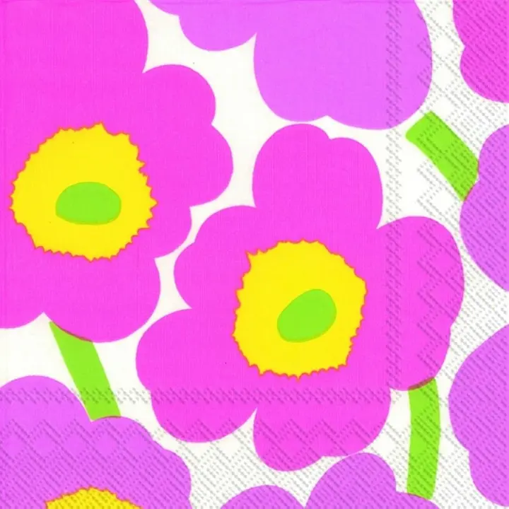 Marimekko 33cm Unikko vaaleanpunainen 20kpl lautasliina