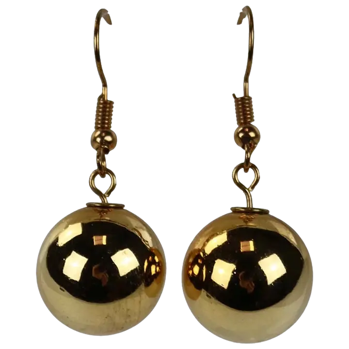 Accessories with style Korvakoru pallo kullanvärinen