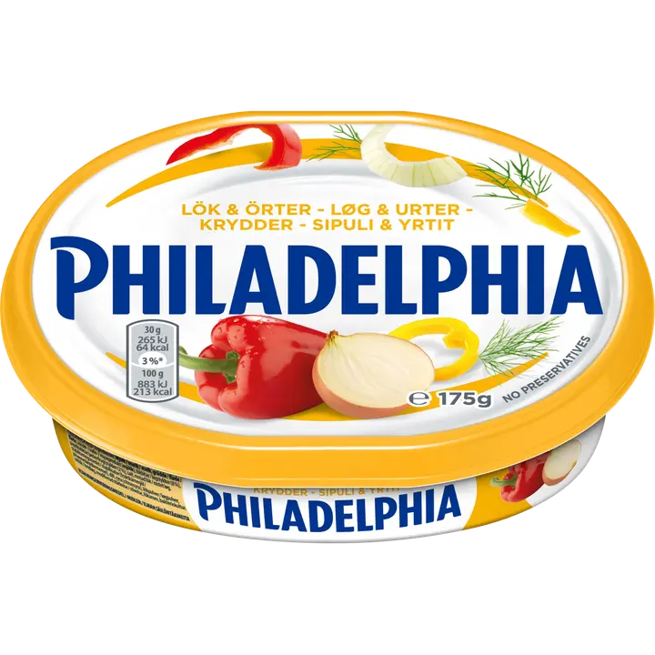 Philadelphia kreemjuust sibula ja ürtidega 175g
