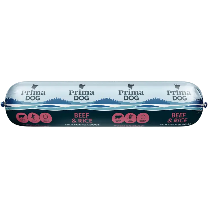 Primadog vorst koertele liha-riis, 800g