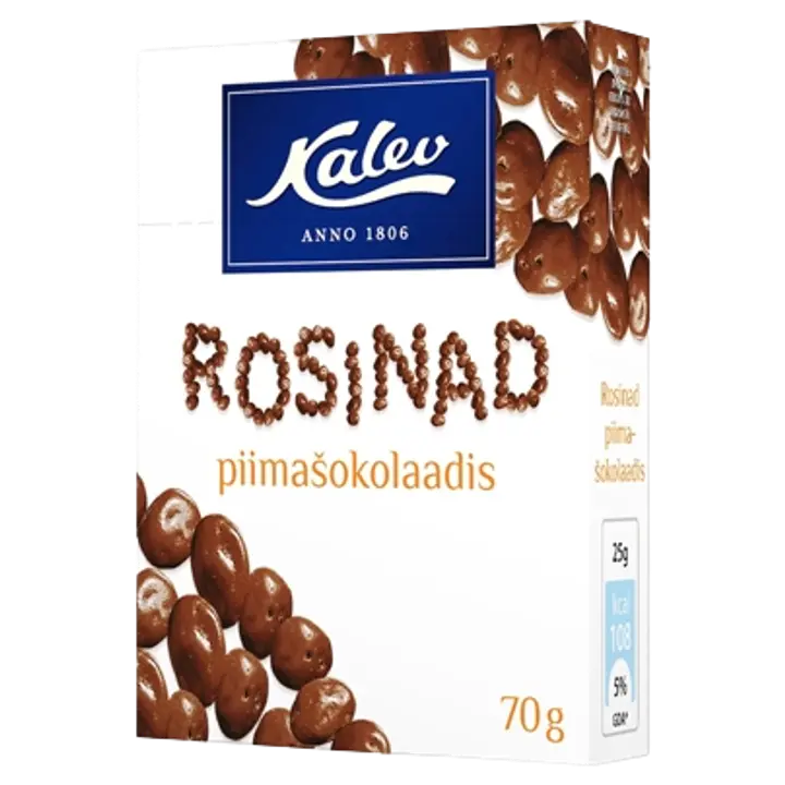 Nurr krõbinad rosinad piimašokolaadis 70g