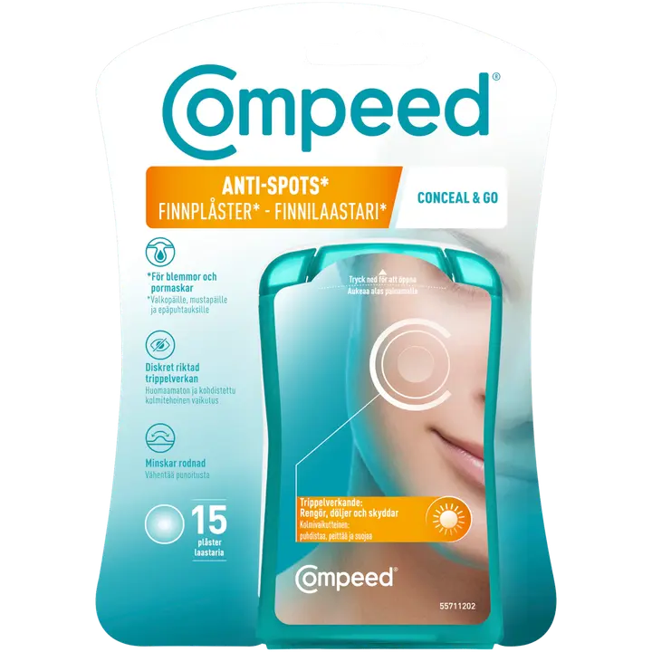 Compeed Conceal & Go Finnilaastari 15 Kpl