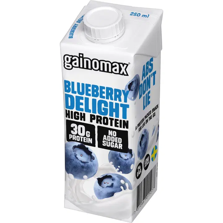 Gainomax High Protein drink Blueberry Delight Proteiinijuoma 250ml