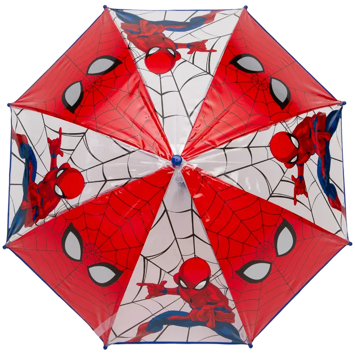 Spiderman lasten läpikuultava sateenvarjo