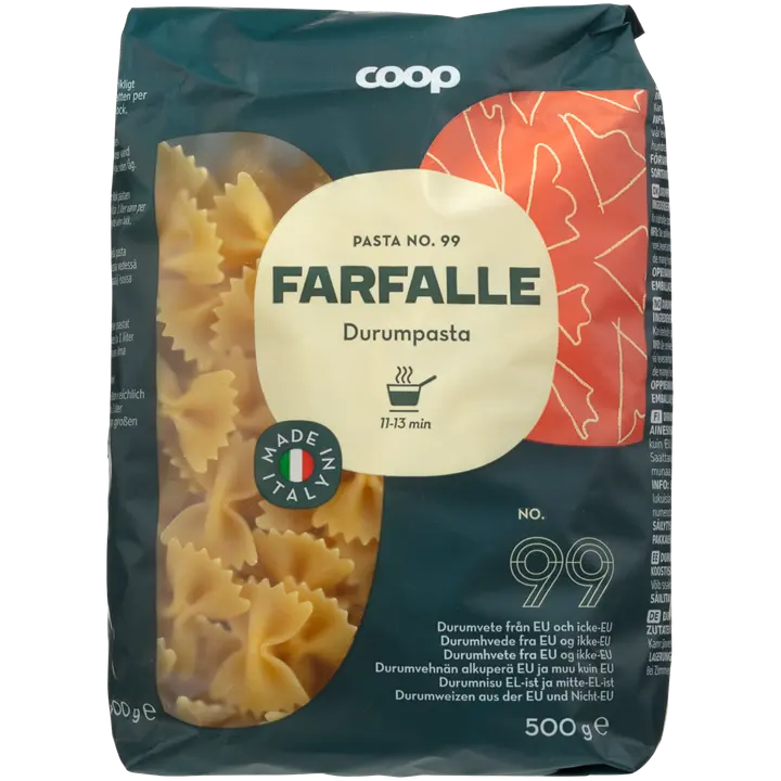 Coop Farfalle pasta 500 g
