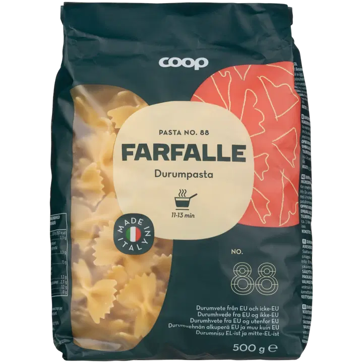 Coop Farfalle pasta 500 g