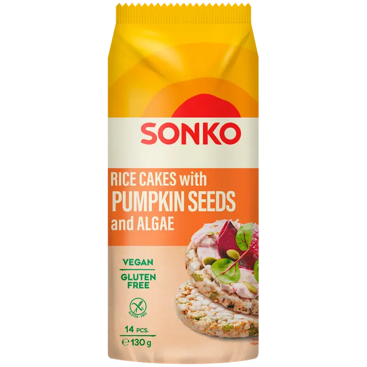 Sonko riisigaletid kõrvitsaseemnetega 130gr
