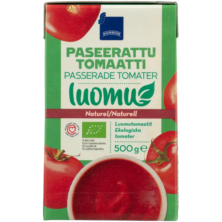 Rainbow paseerattu tomaatti luomu 500 g