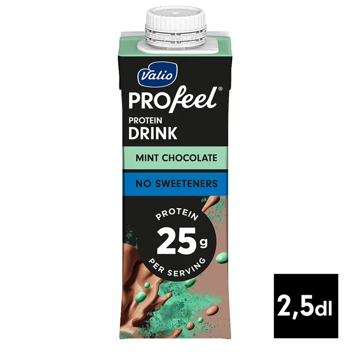 Valio PROfeel® proteiinijuoma minttukaakao 250 ml UHT laktoositon