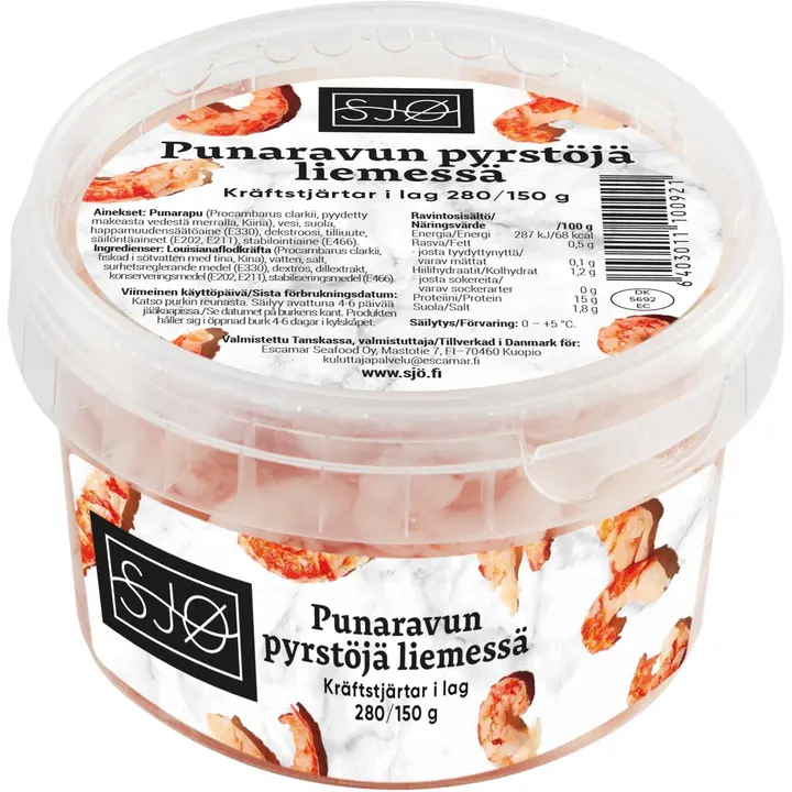 SJØ punaravun pyrstöjä liemessä 280/150g