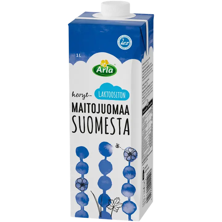 Arla Kevytmaitojuoma 1 L UHT laktoositon Suomesta