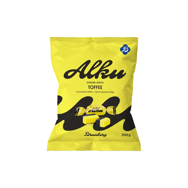 Brunberg Alku Sitruunalakritsitoffeekaramelli 200g