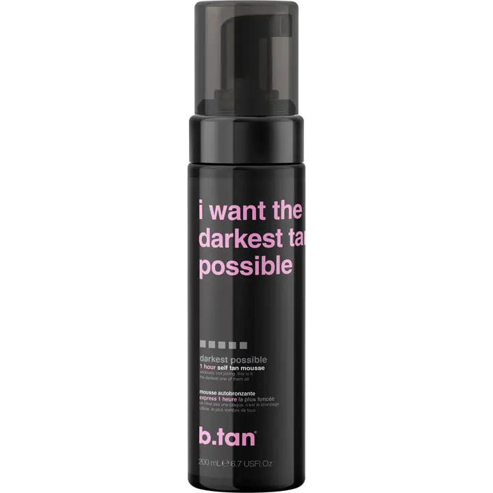 b.tan Darkest tan possible itseruskettava mousse