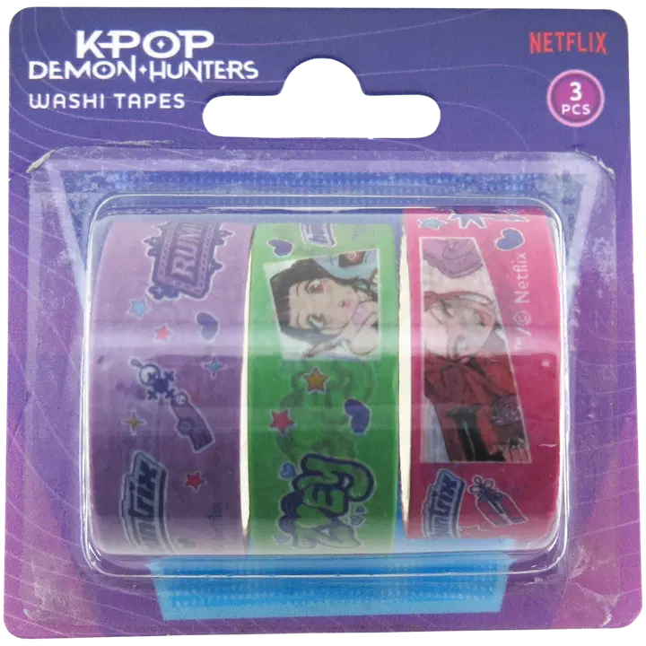 KPOP 3 rll washi teippiä blisterissä