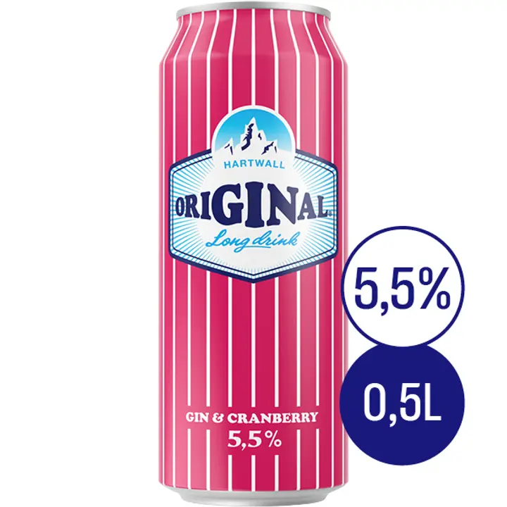 Hartwall Original Long Drink Cranberry 5,5% 0,5 l