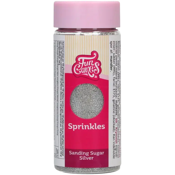 FunCakes värisokeri, hopea 80g