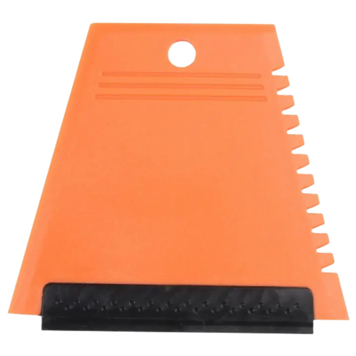 Jääkraabits plastik, kummiservaga, oranz