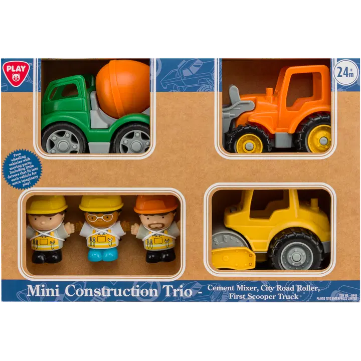 Lasten leluautot Mini Construction Trio