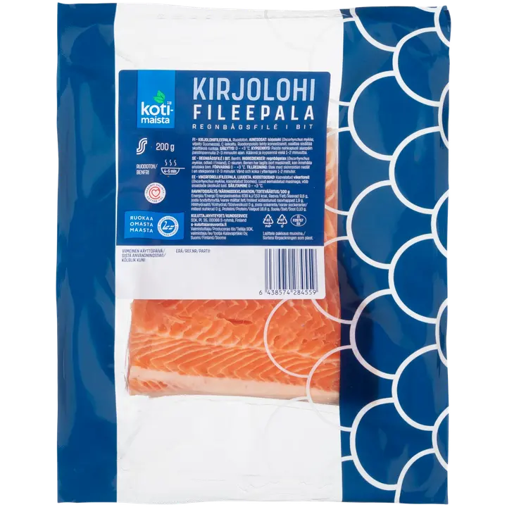 Kotimaista Kirjolohifilee pala 200 g