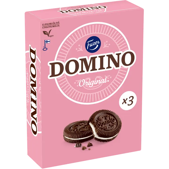 Fazer Domino Original kakaoküpsised 525 g vegan