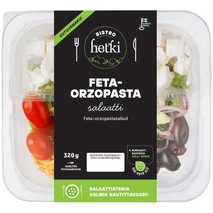 Hetki Bistro Feta-orzopastasalaatti 320 g