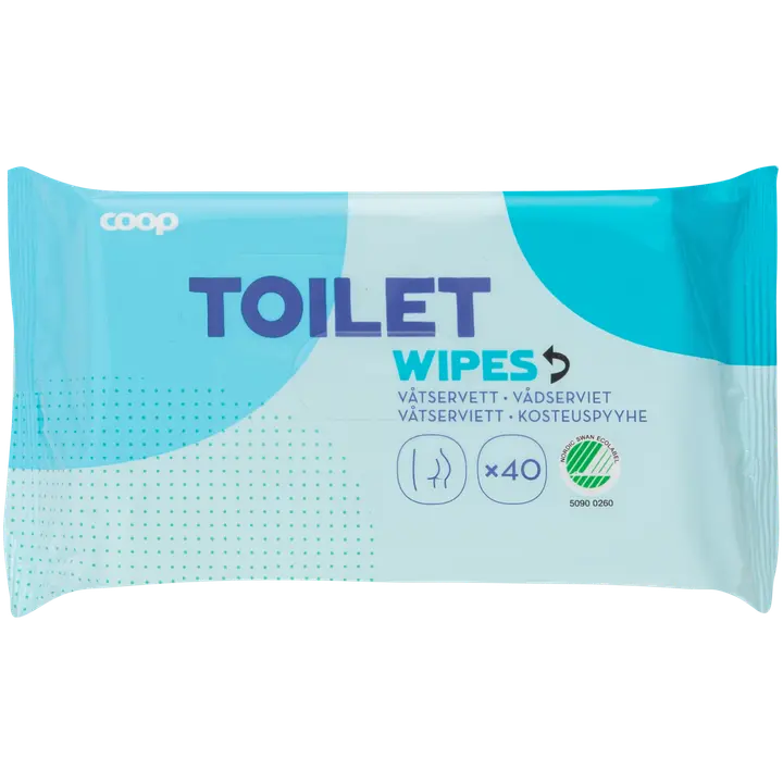 Niiske tualettpaber Coop 40tk