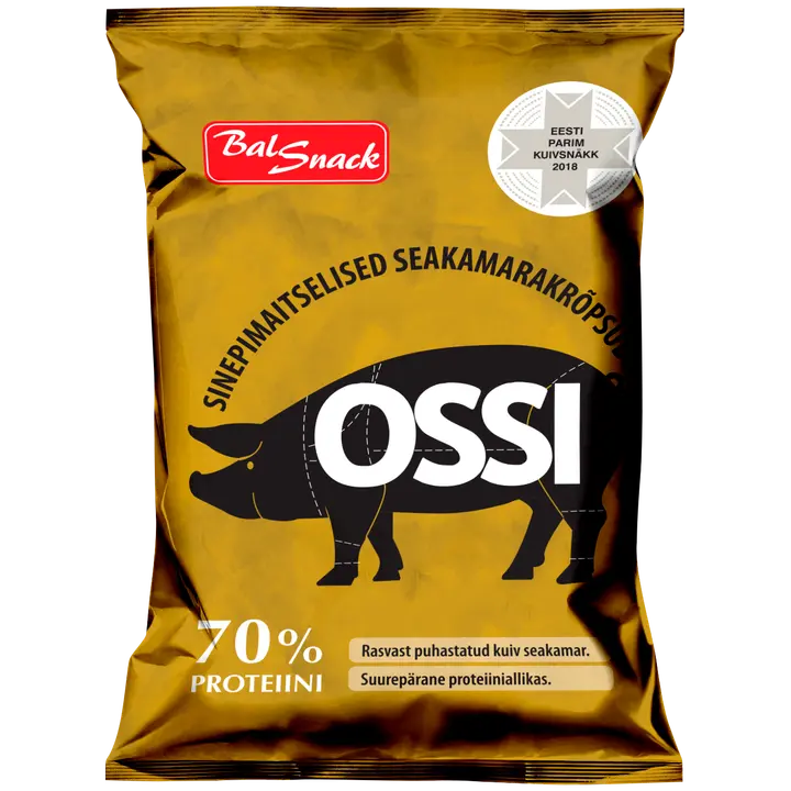 Balsnack Ossi sinepimaitselised seakamarakrõpsud 40 g