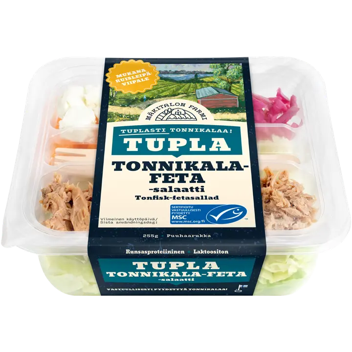 Mäkitalon Farmi Tupla Tonnikala-fetasalaatti MSC 255 g
