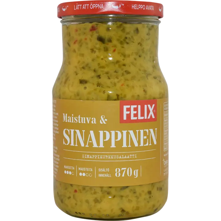 Felix sinappikurkkusalaatti 870g
