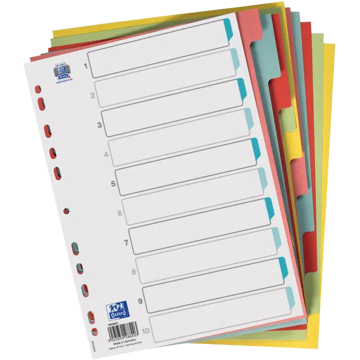Välilehti A4/10 värillinen 160g