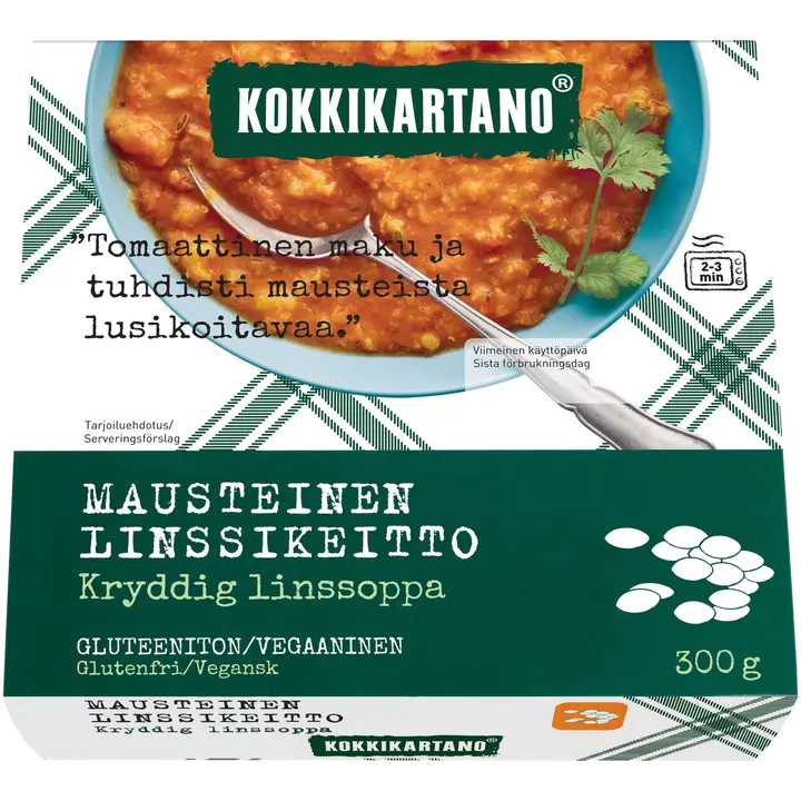 Kokkikartano Mausteinen linssikeitto 300g