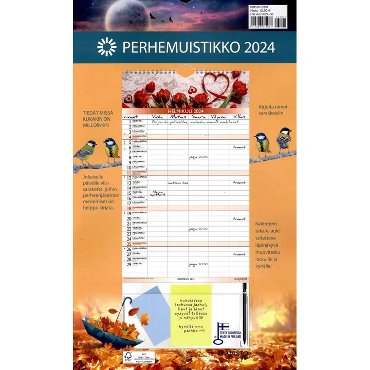 Perhemuistikko 2024