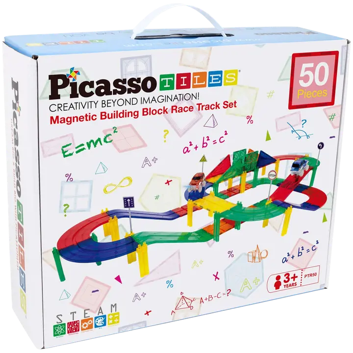 Magnetilisete võidusõidurada autoradasett 50 osa