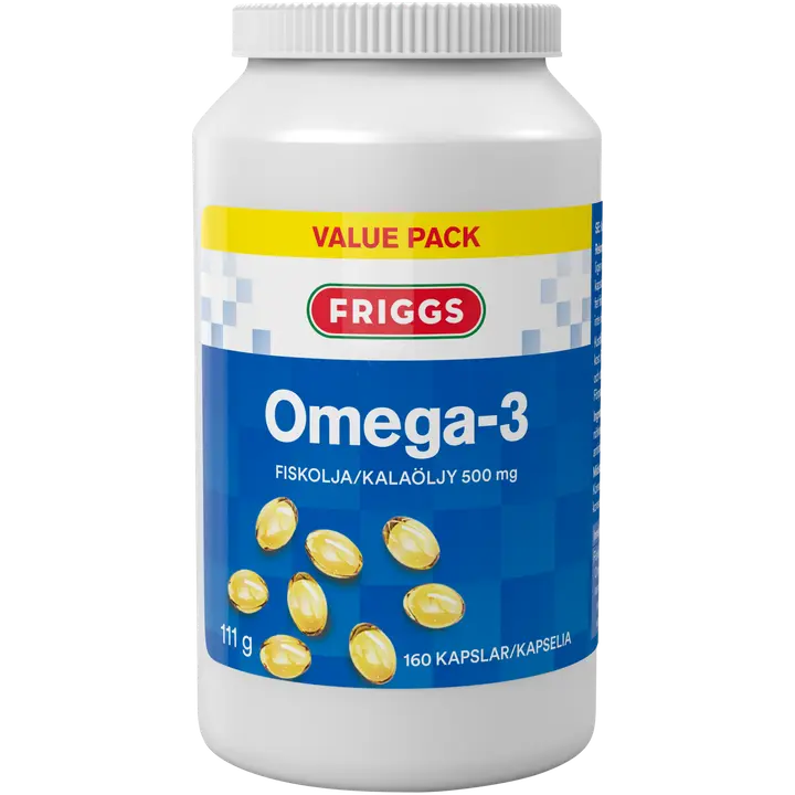 Friggs Omega-3 kalaöljy säästöpakkaus 160kaps