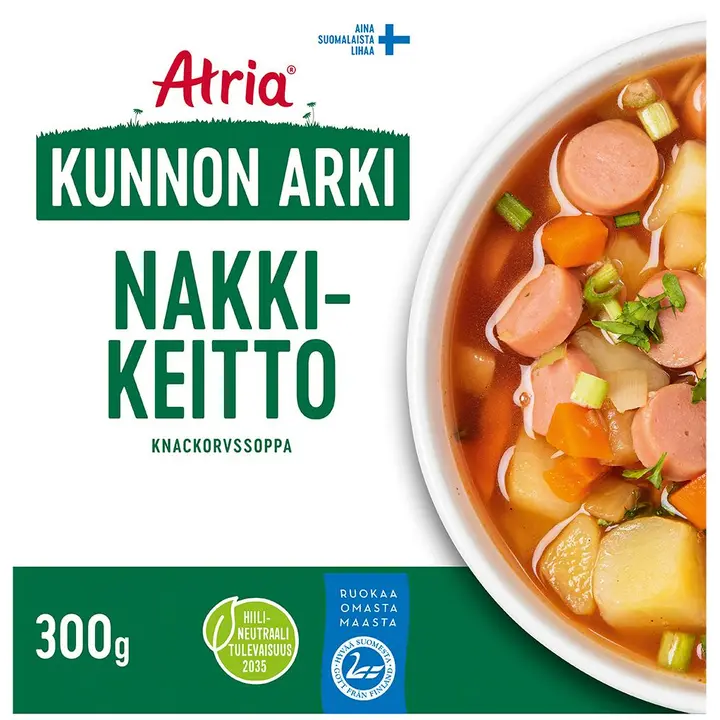 Atria Kunnon Arki Nakkikeitto 300g