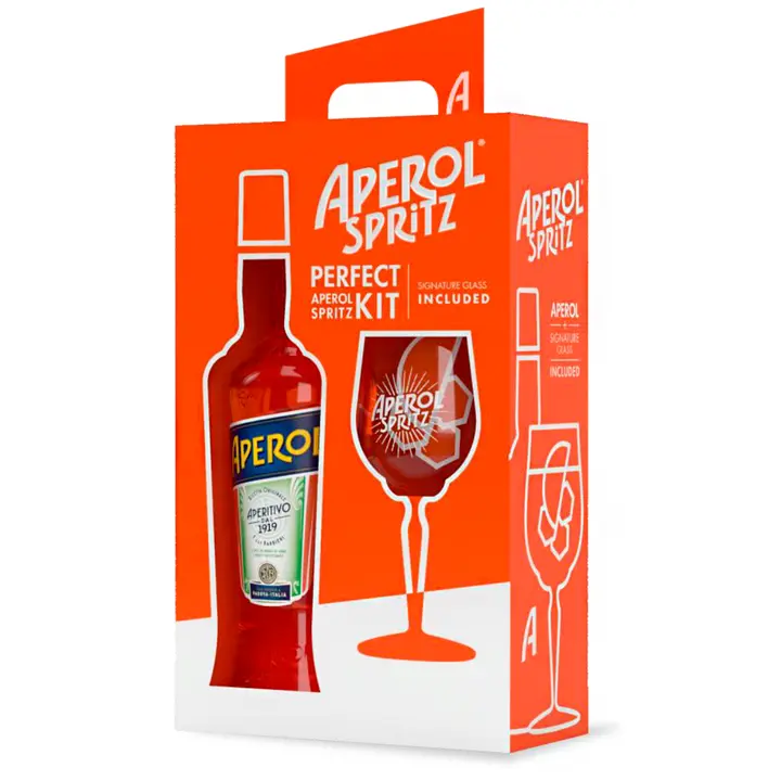 Aperol Spritz muu alkohoolne jook 11%vol 700 ml klaasiga