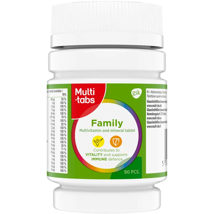 Multi-tabs Family Monivitamiini 90 tablettia