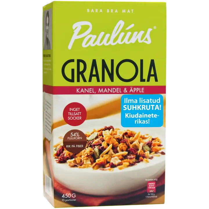 Paulúns Granola kaneeli ja õuna 450 g